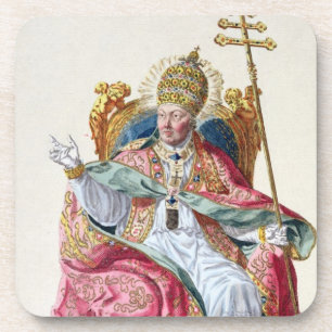 Dessous-de-verre Pape Pius VI (1717-99) de 'DES Estampes de
