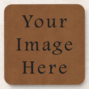 Dessous-de-verre Papier en cuir Brown tanné Vintage