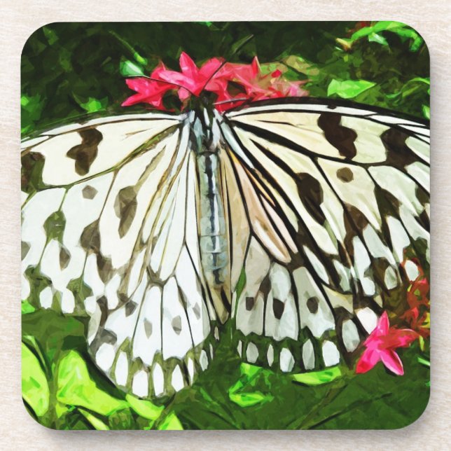 Dessous-de-verre Papier papillon papillon Abstrait Impressionnisme (Devant)