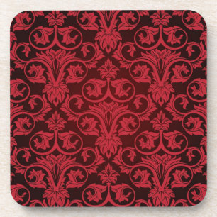 Dessous-de-verre Papier peint rouge 2