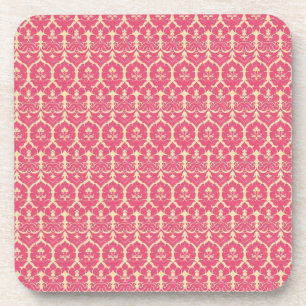 Dessous-de-verre Papier peint rouge baroque vintage
