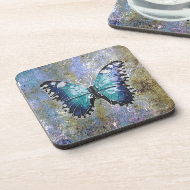 Dessous-de-verre Papillon bleu Galaxy (Côté gauche)