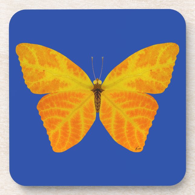 Dessous-de-verre Papillon feuille Aspen 3 (Devant)