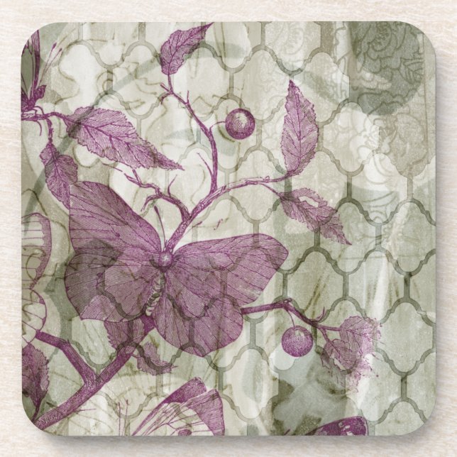 Dessous-de-verre Papillons arabes III (Devant)