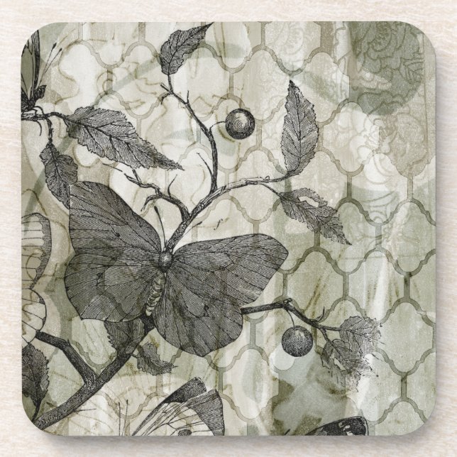 Dessous-de-verre Papillons Arabesques I (Devant)