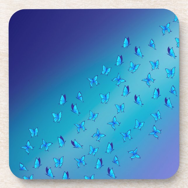 Dessous-de-verre Papillons enchantés Plastique (Devant)