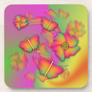 Dessous-de-verre Papillons & Fleurs