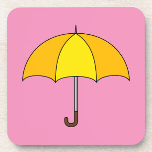 Dessous-de-verre Parapluie Jaune