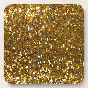 Dessous-de-verre Parties scintillant or