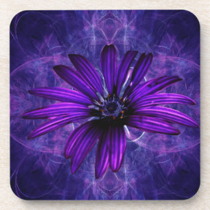 Dessous-de-verre Passion pourpre de marguerite