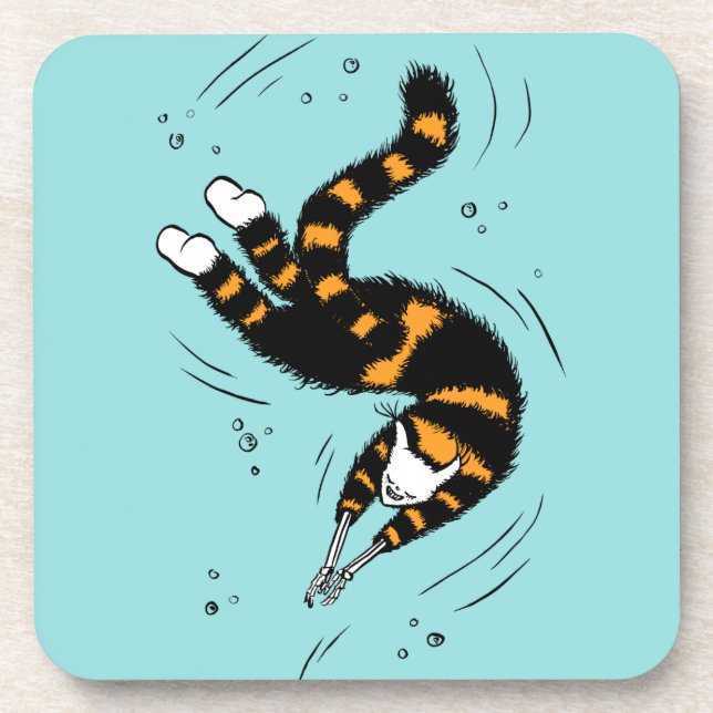 Dessous-de-verre Pastel Goth Chat Skeleton (Devant)