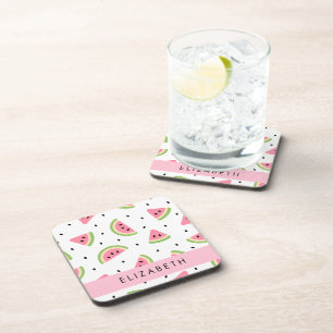 Dessous-de-verre Pastèque Rose, Pâtes De Pâques, Votre Nom