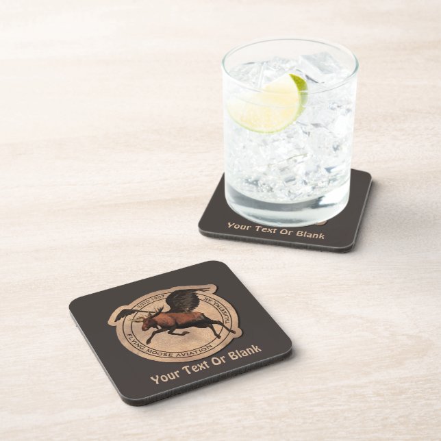 Dessous-de-verre Patch Flying Moose Aviation (Côté Droit)