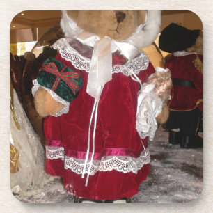 Dessous-de-verre Patinage de Noël Collection d'ours en peluche.