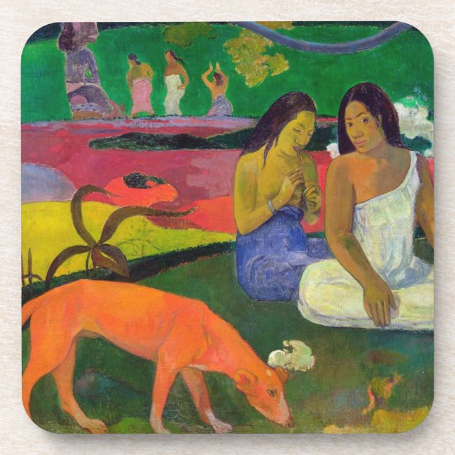 Dessous-de-verre Paul Gauguin | Arearea (le chien rouge), 1892 (Devant)