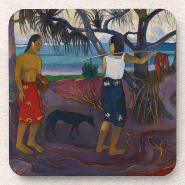 Dessous-de-verre Paul Gauguin | sous le Pandanus, 1891 (huile sur (Devant)
