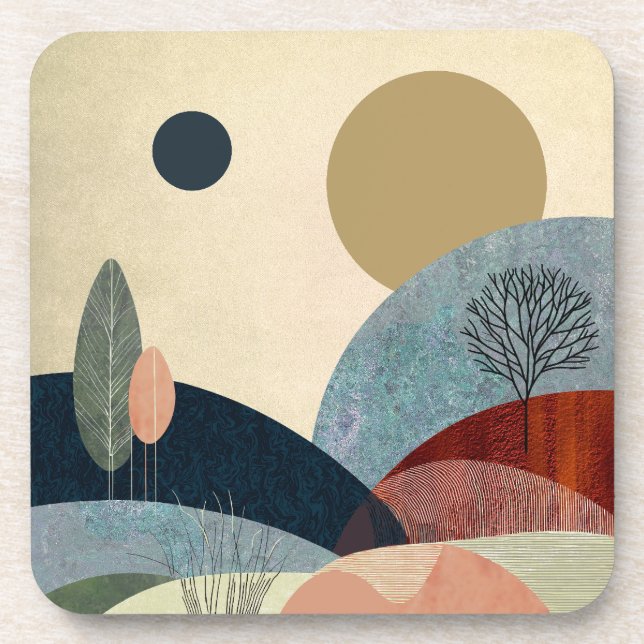 Dessous-de-verre Paysage de Imaginaire Hills (Devant)