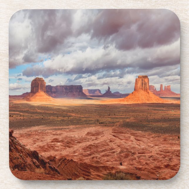 Dessous-de-verre Paysage de la vallée des Monuments, AZ (Devant)
