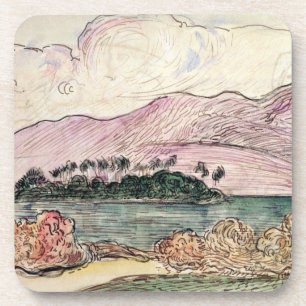 Dessous-de-verre Paysage de Paul Gauguin Tahitian (la semaine sur