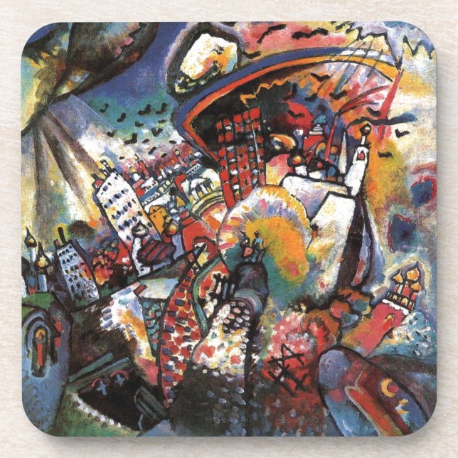 Dessous-de-verre Paysage urbain Kandinsky Moscou I Art abstrait (Devant)