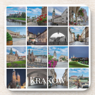 Dessous-de-verre Paysages de la vieille ville de Cracovie, Pologne