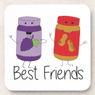 Dessous-de-verre PB et J Best Friends Pb et J BFF Dessin