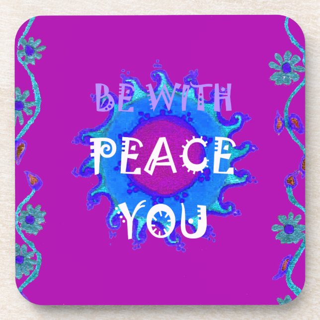 Dessous-de-verre Peace Be With You Inspiration Print (Devant)