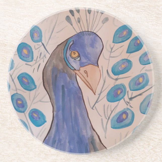 Dessous de verre Peacock Blue Sandstone (Devant)