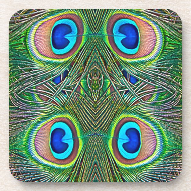 Dessous-de-verre Peacock Feathers (Devant)