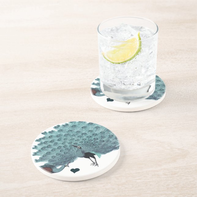 Dessous de verre Peacock vintages (Côté)