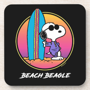 Dessous-de-verre Peanuts Snoopy Beach Beagle