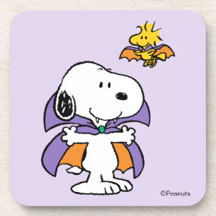 Dessous-de-verre Peanuts Snoopy Woodstock Vampire Halloween