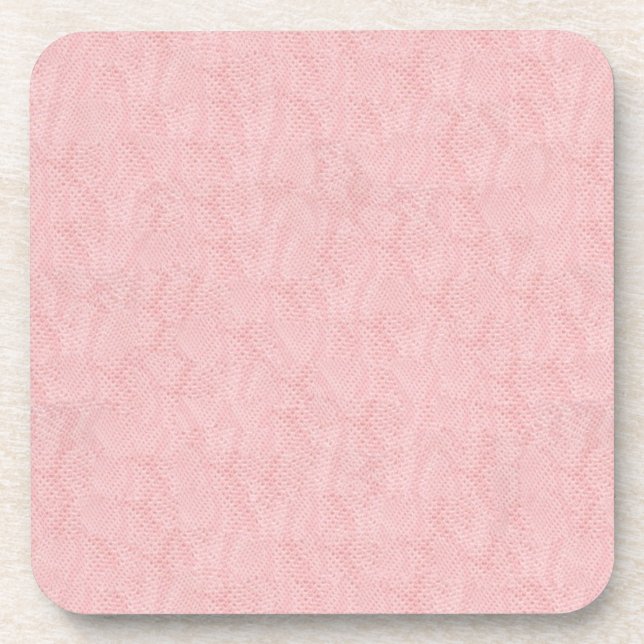 Dessous-de-verre Peau de serpent rose (Devant)