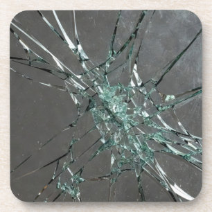 Dessous-de-verre Peinture à l'huile de surface en verre brisé (styl