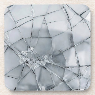 Dessous-de-verre Peinture à l'huile de surface en verre brisé (styl