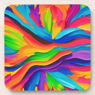 Dessous-de-verre Peinture arc-en-ciel