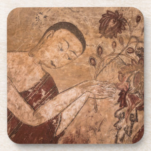 Dessous-de-verre Peinture bouddhiste ancienne