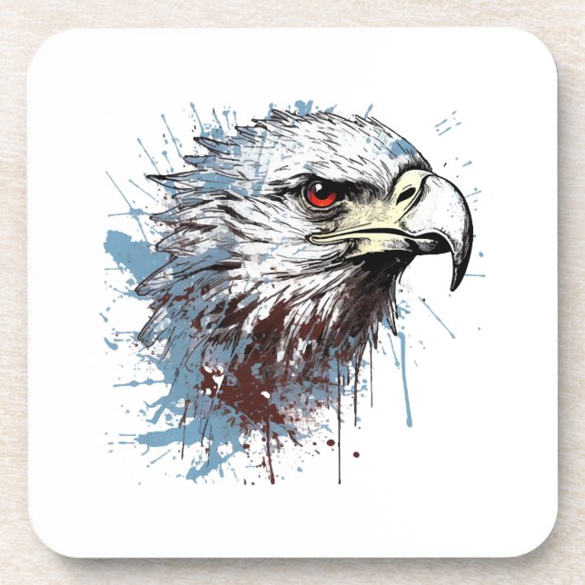 Dessous-de-verre Peinture d'aigle (Devant)