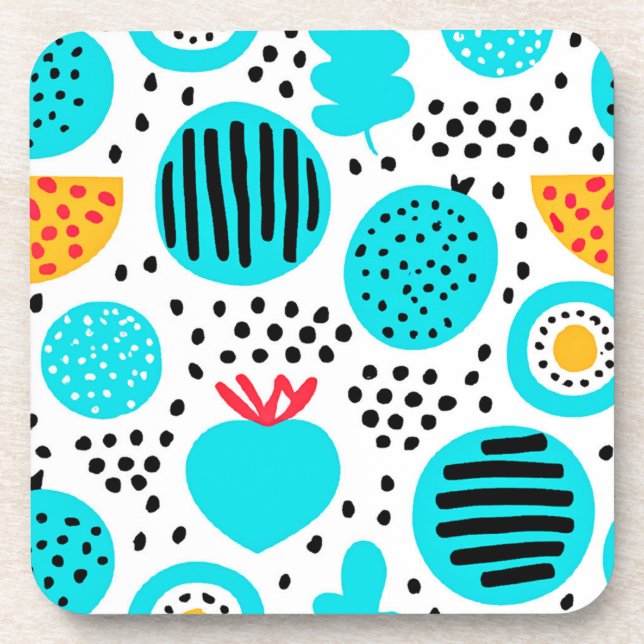 Dessous-de-verre Peinture Motif de fruits bleus. Acheter maintenant (Devant)