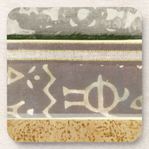 Dessous-de-verre Peinture Motif Tribale contemporaine