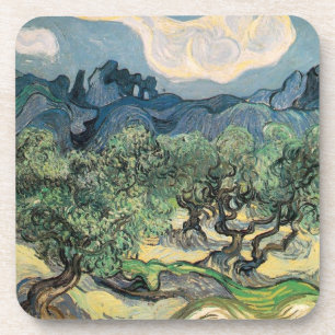 Dessous-de-verre Peintures d'arbres de Vincent van Gogh