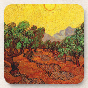 Dessous-de-verre Peintures d'arbres de Vincent van Gogh