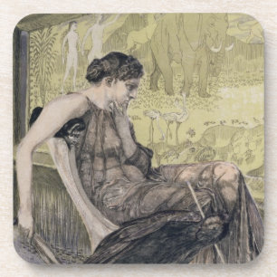 Dessous-de-verre Pénélope tissant un linceul pour Laertes son