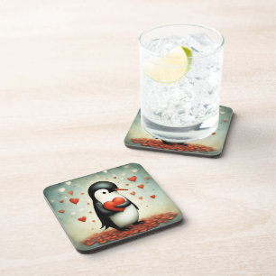 Dessous-de-verre Penguin Love 1