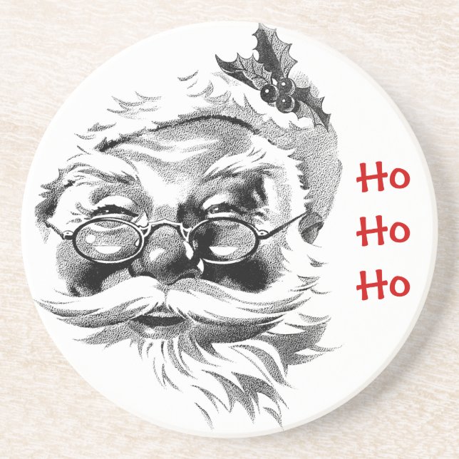 Dessous de verre père Noël Ho Ho Ho (Devant)