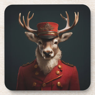 Dessous-de-verre Père Noël Reindeer