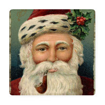 Dessous de verre Père Noël vintage