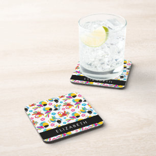 Dessous-de-verre Perroquets colorés, perroquets tropicaux, Votre No