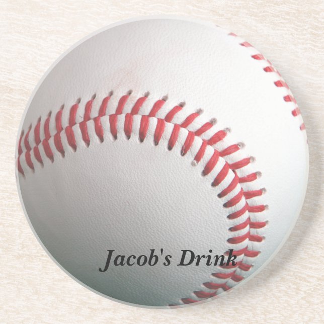 Dessous de verre personnalisables de base-ball (Devant)