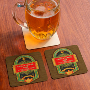 Dessous-de-verre Personnaliser la bière brassée à la maison détaill